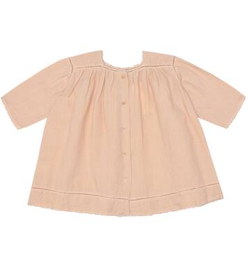 Baby Wimbledon linen dress | Caramel