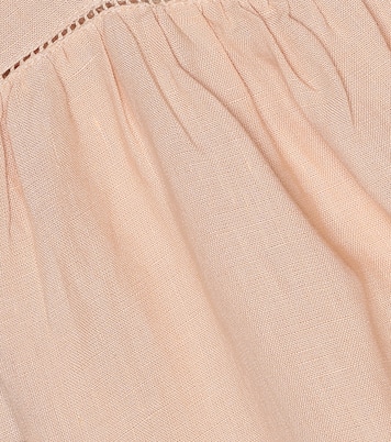 Baby Wimbledon linen dress | Caramel