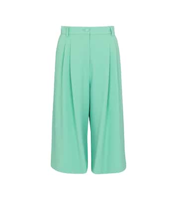 High-rise stretch-cady Bermuda shorts | Dolce&Gabbana