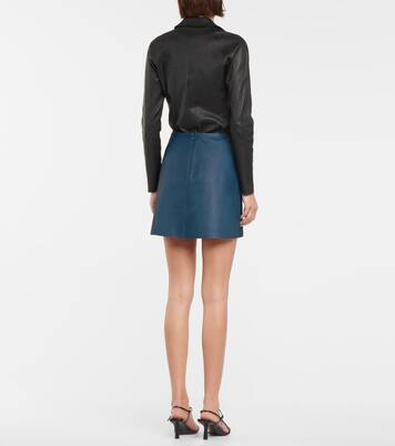 Minifalda Santa María de piel | Stouls