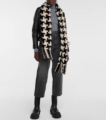 Sciarpa in misto alpaca pied-de-poule | Acne Studios
