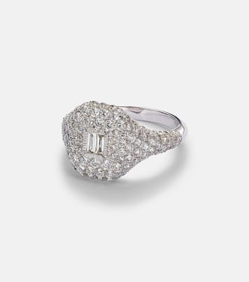 Bague pavée en or blanc 18 ct et diamants | Shay Jewelry
