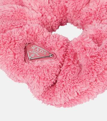 Fermacapelli in shearling sintetico | Prada