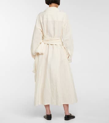 Linen and cotton wrap dress | Jil Sander