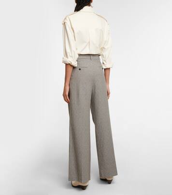 High-Rise-Hose Jessini mit weitem Bein | Isabel Marant