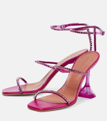 Gilda Glass embellished sandals | Amina Muaddi