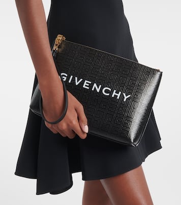 Pochette 4G Large en toile enduite | Givenchy