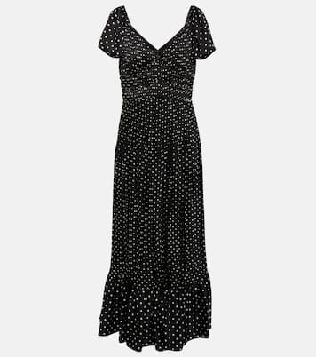 Polka-dot crêpe midi dress | Polo Ralph Lauren