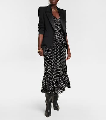 Polka-dot crêpe midi dress | Polo Ralph Lauren