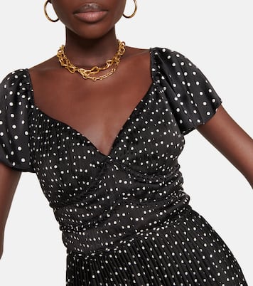 Polka-dot crêpe midi dress | Polo Ralph Lauren