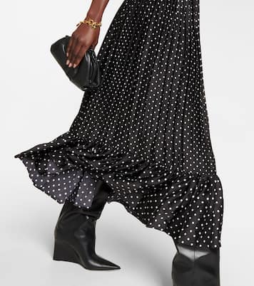 Polka-dot crêpe midi dress | Polo Ralph Lauren