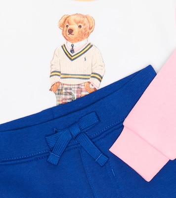 Bébé – Set sweat-shirt et short Polo Bear en coton mélangé | Polo Ralph Lauren Kids
