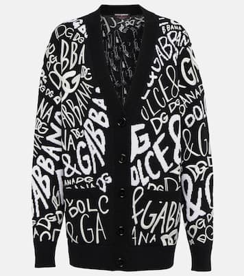 Cardigan in lana con logo | Dolce&Gabbana