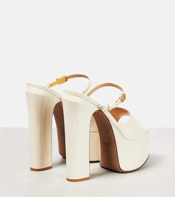 VLogo patent leather platform sandals | Valentino Garavani