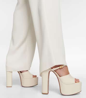 VLogo patent leather platform sandals | Valentino Garavani