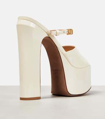 VLogo patent leather platform sandals | Valentino Garavani