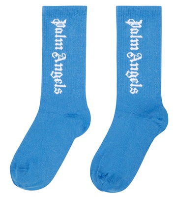 Calcetines en mezcla de algodón con logo | Palm Angels Kids
