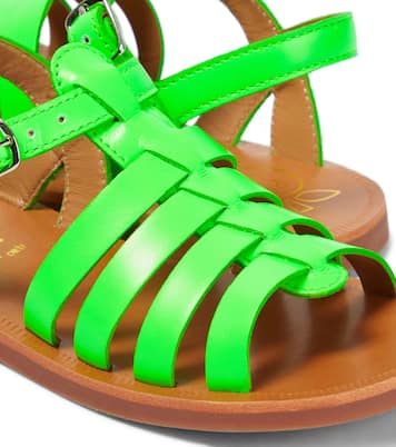 Sandali Plagette Strap in pelle | Pom d'Api