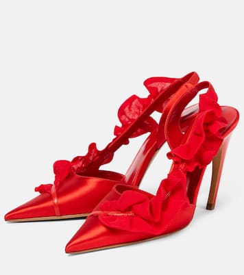 Pumps slingback in raso | Nensi Dojaka