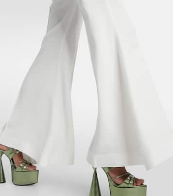 Pantaloni flared in cady a vita alta | Nina Ricci