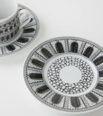 Architettura set of 6 teacups and saucers | Fornasetti