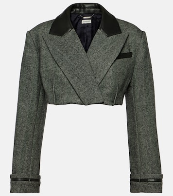 Clare cropped wool-blend blazer  | Simkhai