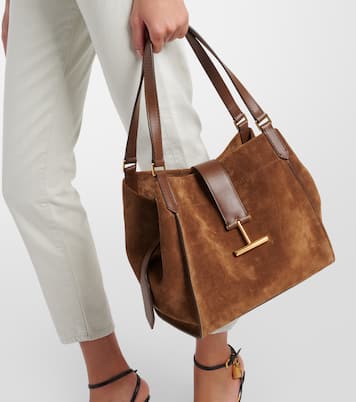 Borsa Tara Medium in suede e pelle | Tom Ford