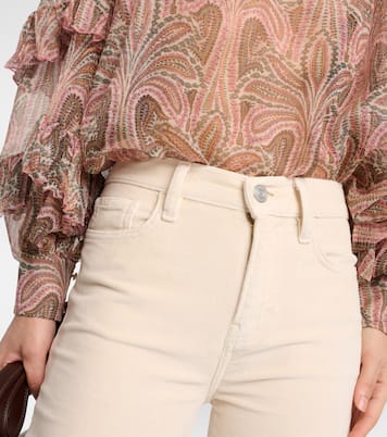 Jeans Le High Flare Velveteen de tiro alto | Frame