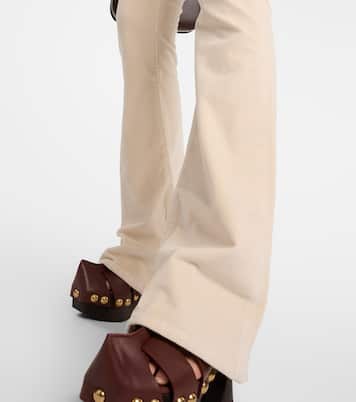 Jeans Le High Flare Velveteen de tiro alto | Frame