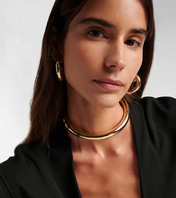 Choker Tube en plaqué or | Jennifer Fisher