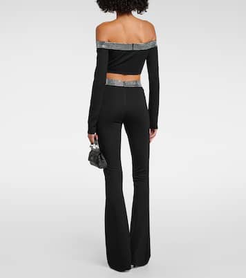 Crystal-embellished crop top | David Koma