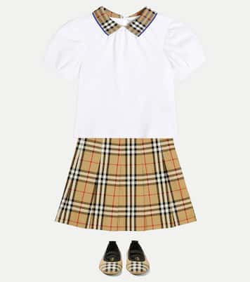 Jupe Burberry Check en coton | Burberry Kids