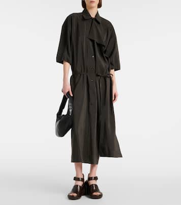 Robe chemise en soie mélangée | Lemaire