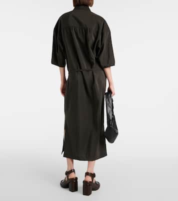 Robe chemise en soie mélangée | Lemaire