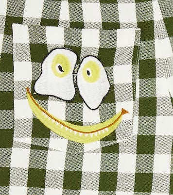 Shorts de algodón a cuadros con apliques | Stella McCartney Kids