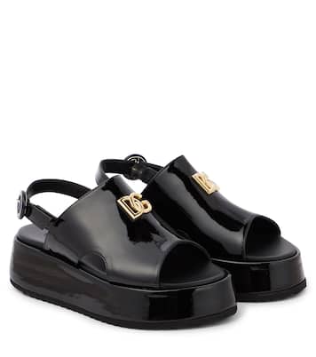 Sandali in vernice con platform | Dolce&Gabbana Kids