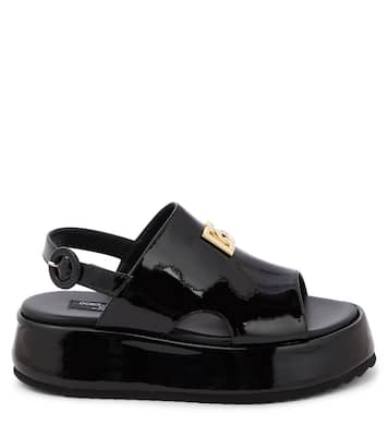 Sandali in vernice con platform | Dolce&Gabbana Kids