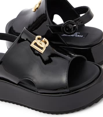 Sandali in vernice con platform | Dolce&Gabbana Kids