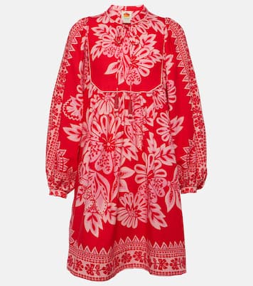 Vestido Flora Tapestry de mezcla de lino | Farm Rio