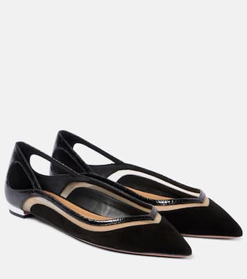 Ballerine Cinemax in suede | Aquazzura