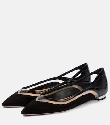 Ballerine Cinemax in suede | Aquazzura