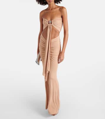 Bezel Quartz sash maxi dress | Christopher Esber