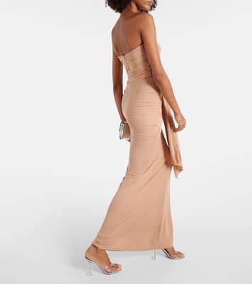 Bezel Quartz sash maxi dress | Christopher Esber