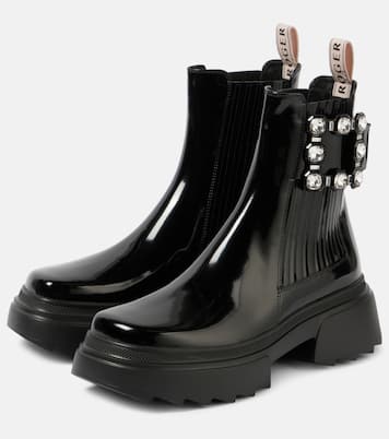 Verzierte Chelsea Boots Wallaviv aus Lackleder | Roger Vivier