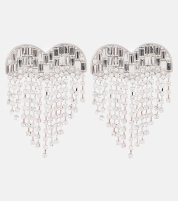 Boucles d'oreilles Heart à cristaux | Self-Portrait