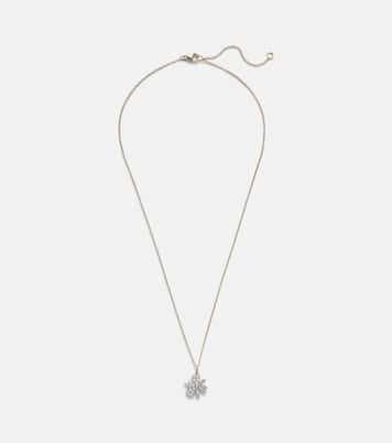 Collier Magnolia en or 14 ct et diamants | Stone and Strand