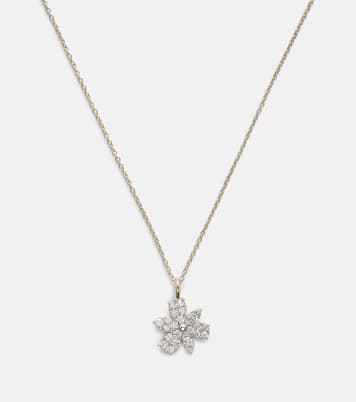 Collier Magnolia en or 14 ct et diamants | Stone and Strand