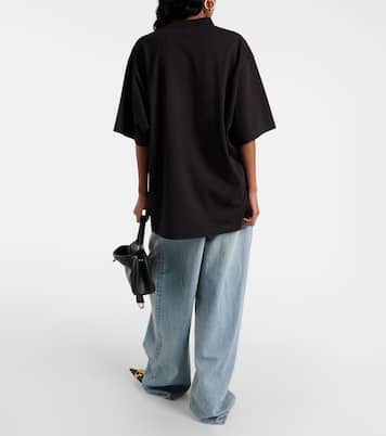 T-shirt in jersey di cotone con stampa | Balenciaga