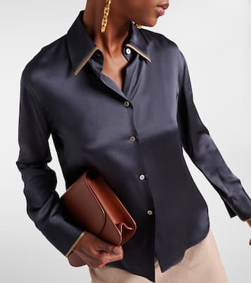 Camicia in raso di seta | Vince