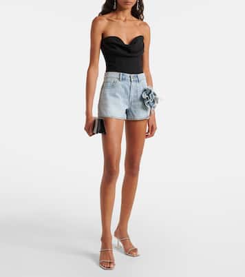 Shorts di jeans con applicazioni | Area